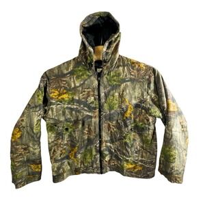 WFS Element Gear Insulated Hooded Puffer Hunting Jacket XL Camo Super Flauge